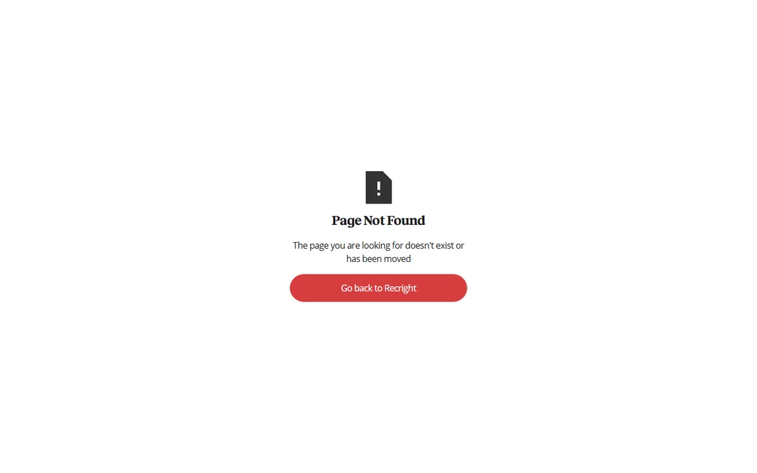 RecRight homepage