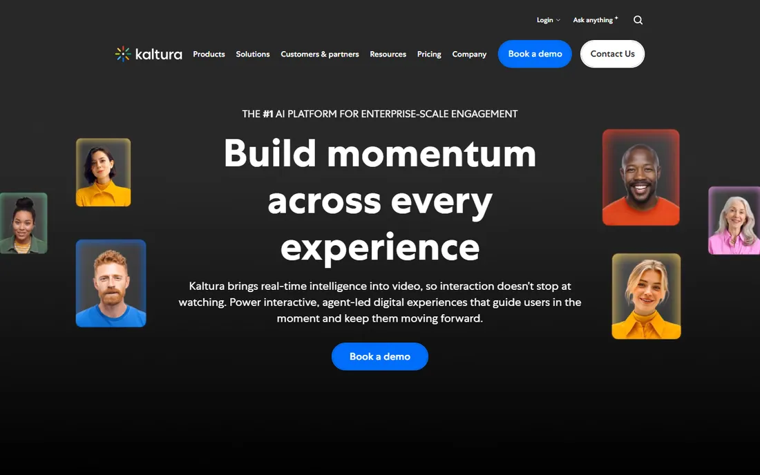 Kaltura homepage