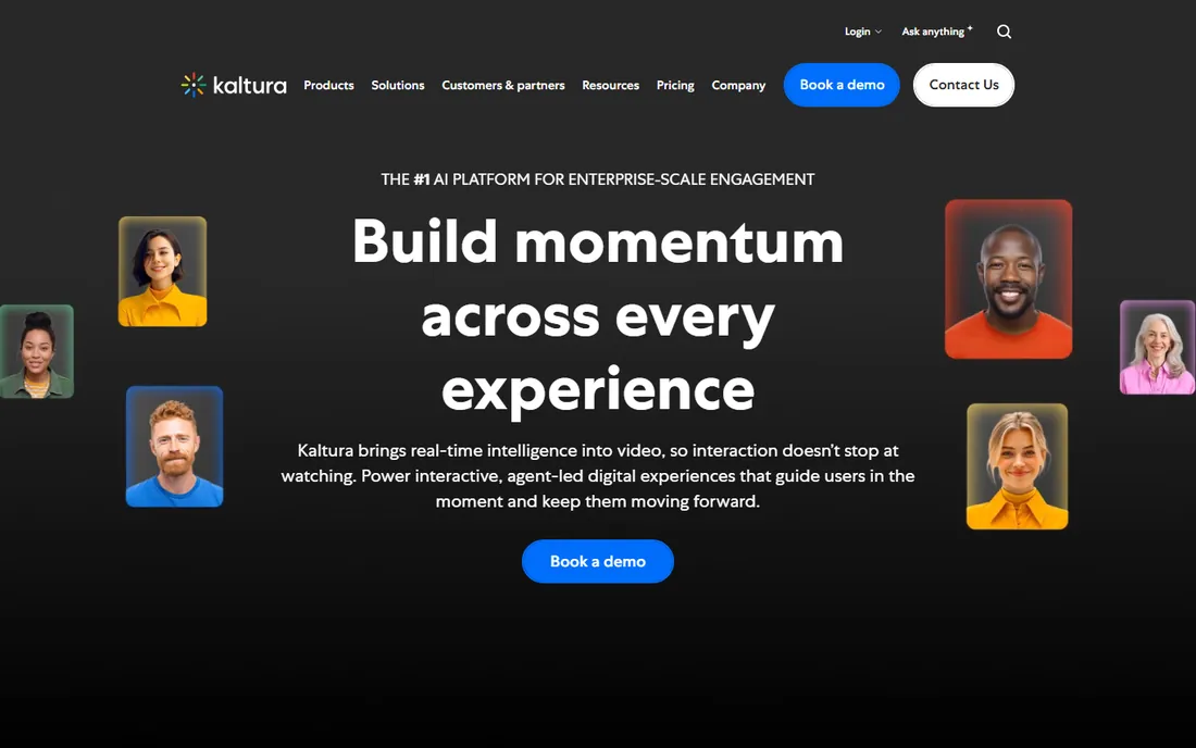 Kaltura homepage