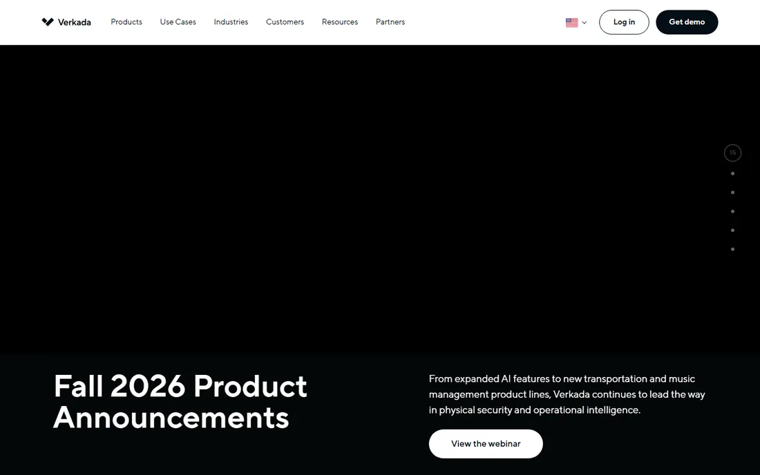 Verkada homepage