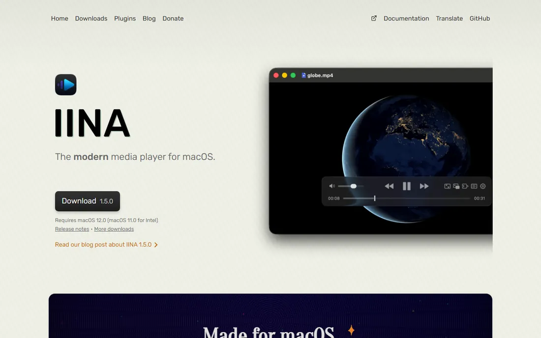 IINA homepage