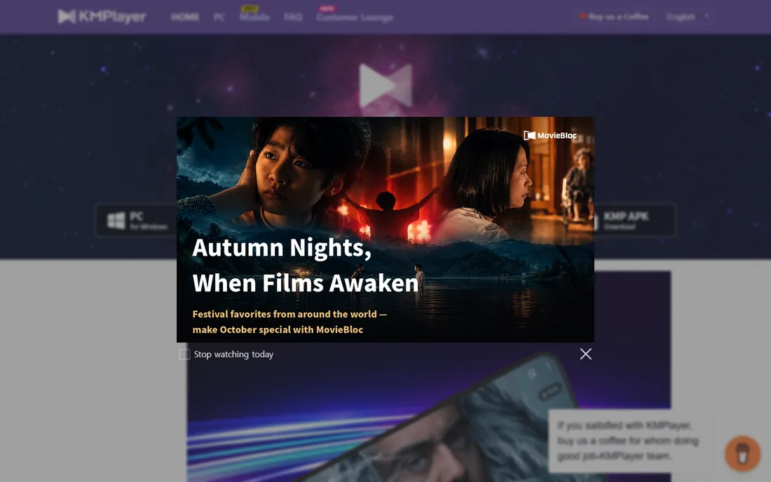KMPlayer homepage