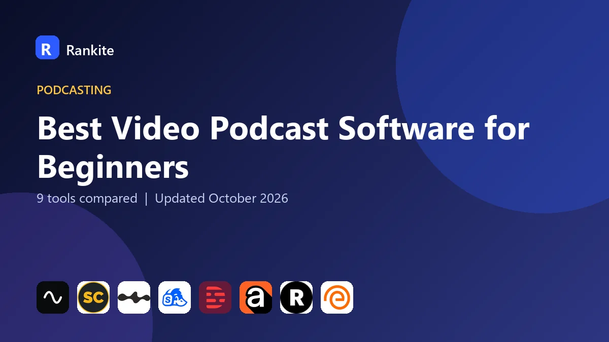 Best Video Podcast Software for Beginners in 2026: 9 Tools Compared