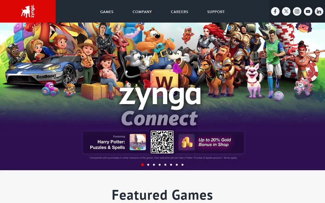 Zynga Poker homepage