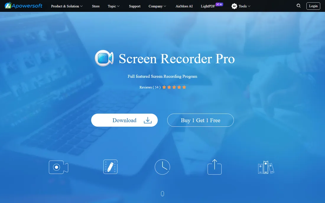 Apowersoft Screen Recorder Pro homepage