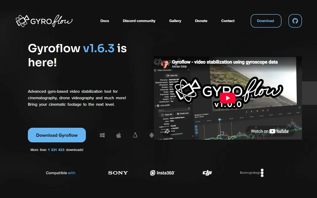 Gyroflow homepage