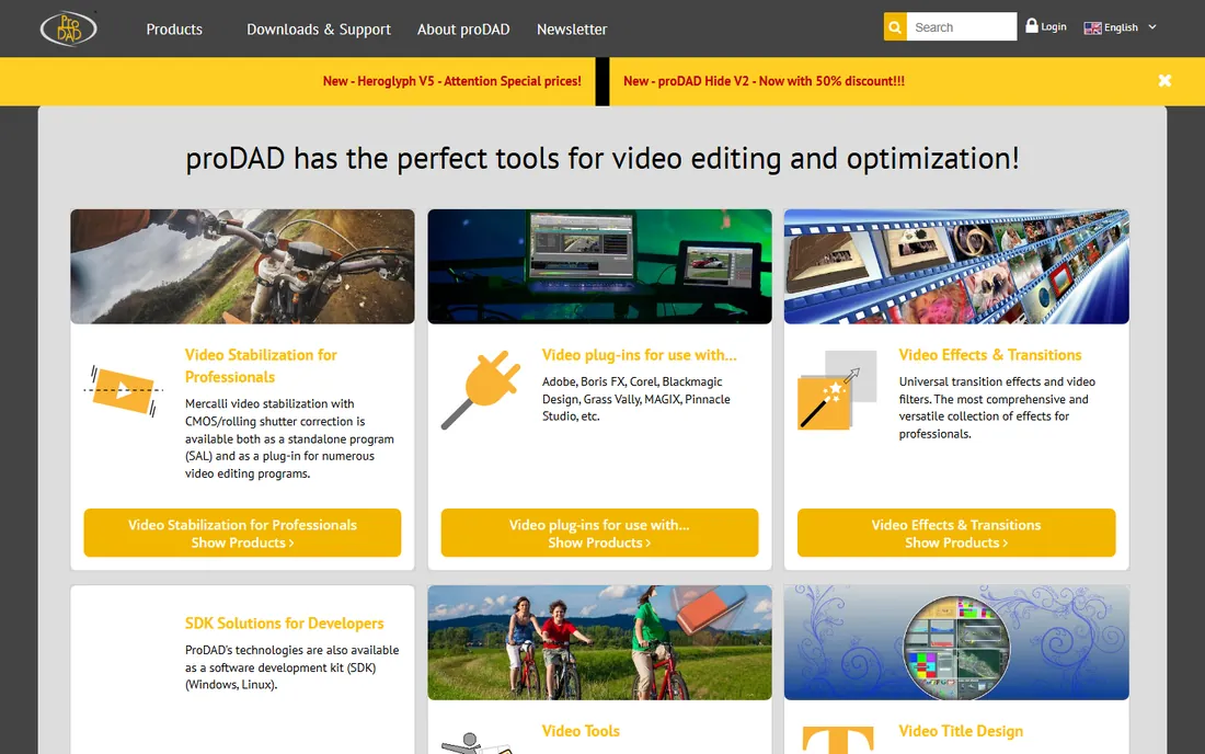 proDAD Mercalli homepage