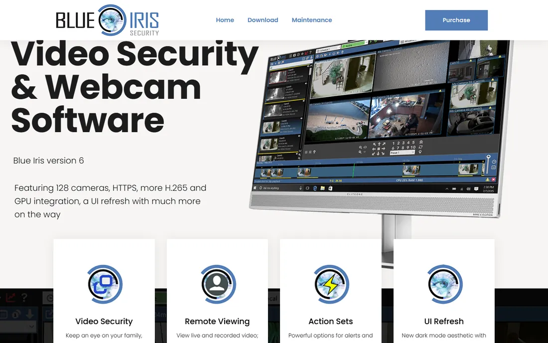 Blue Iris homepage