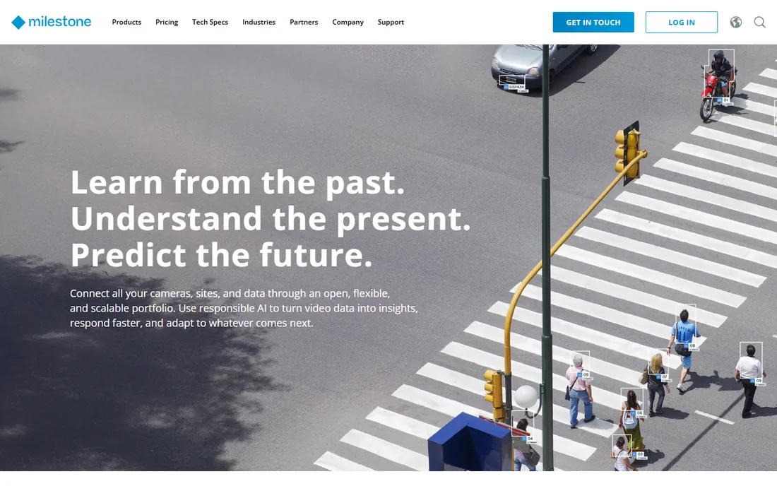 Milestone XProtect homepage