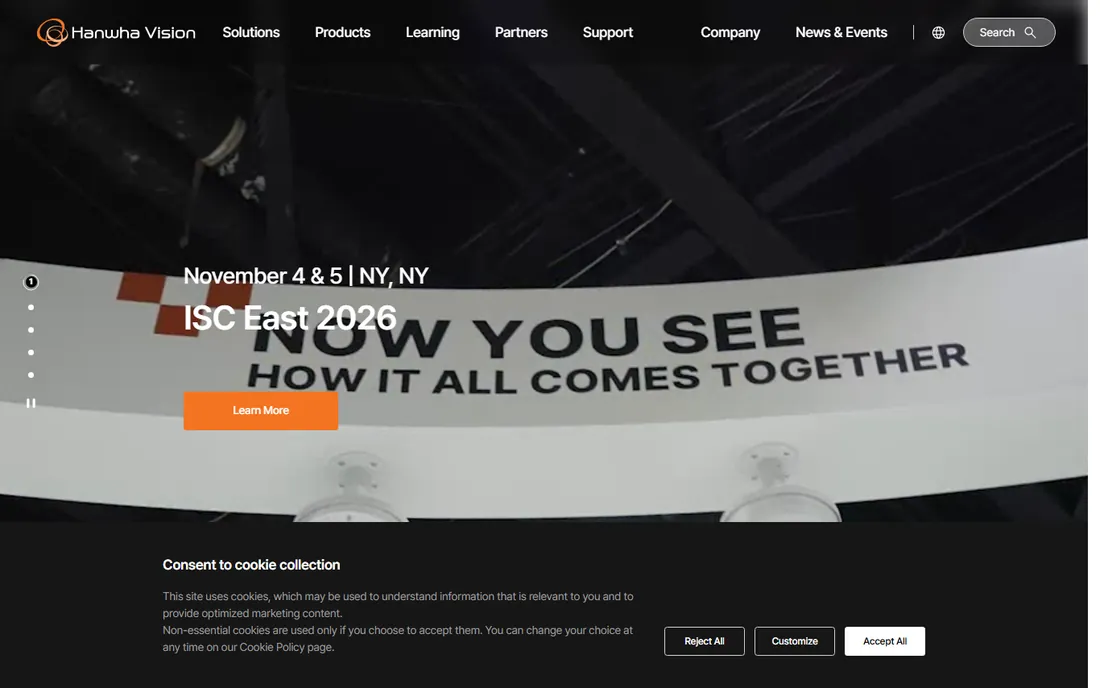 Wisenet WAVE homepage