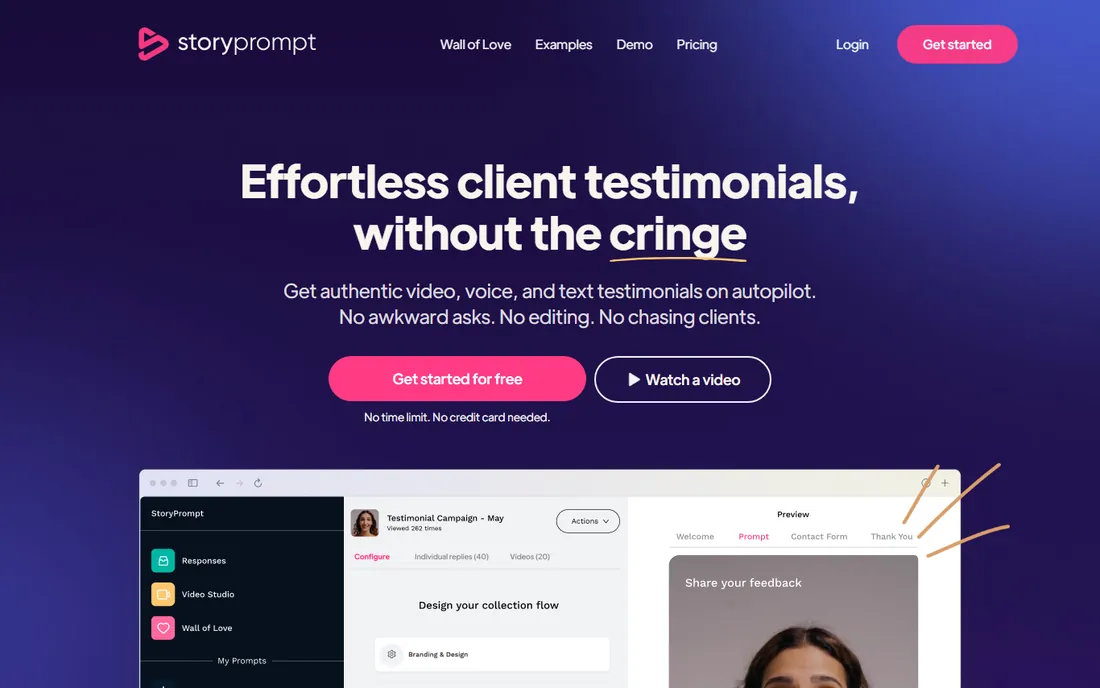 StoryPrompt homepage