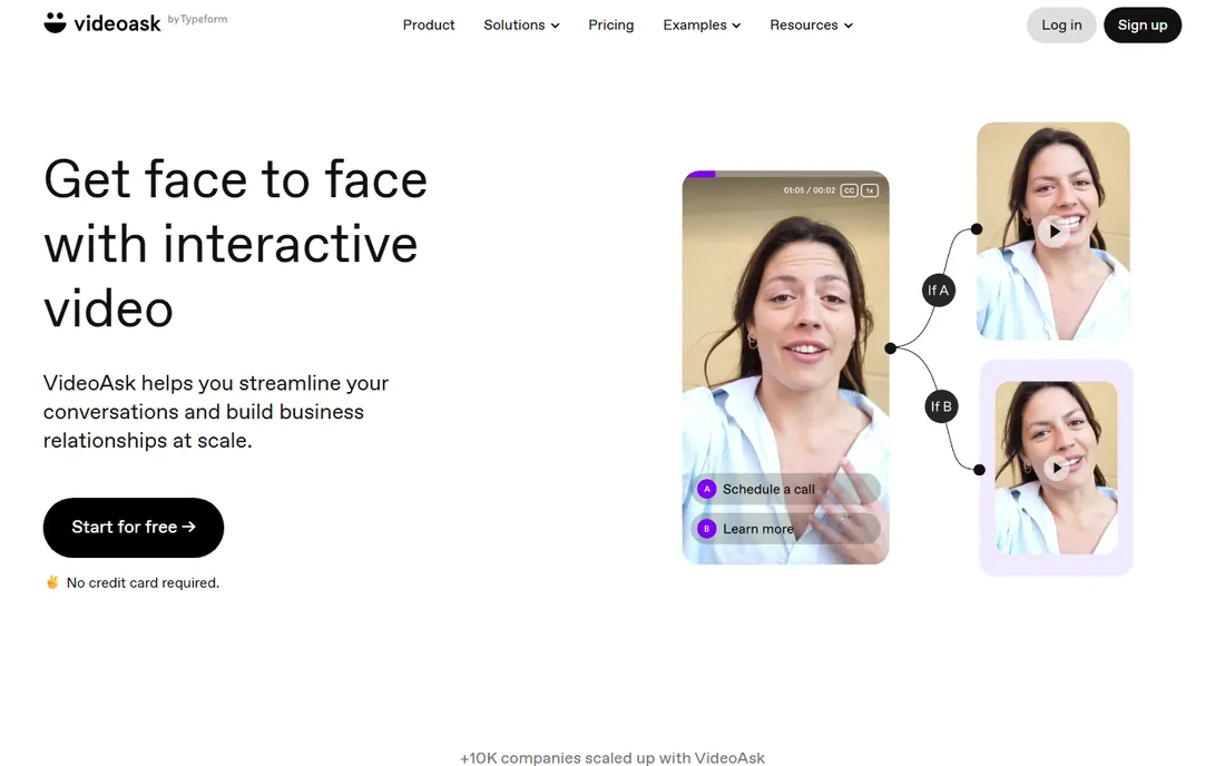VideoAsk homepage