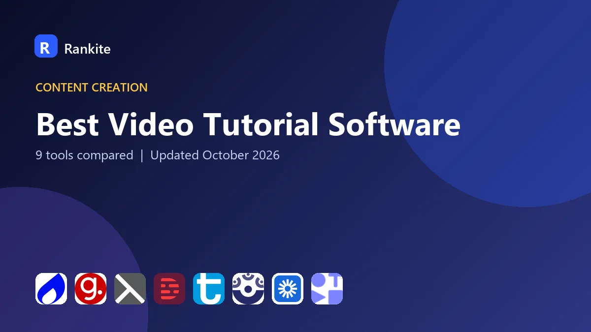 Best Video Tutorial Software in 2026: 9 Tools Compared
