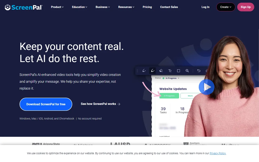 ScreenPal homepage