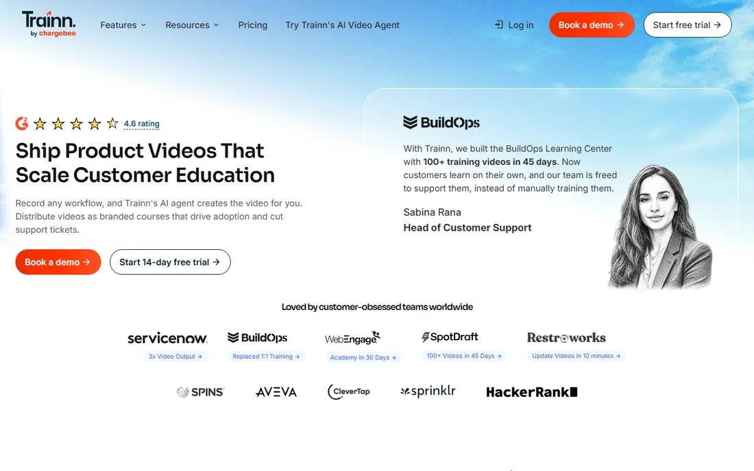 Trainn homepage