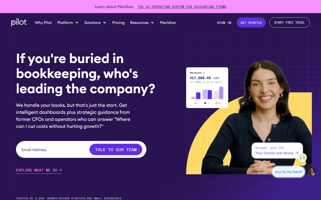 Pilot homepage
