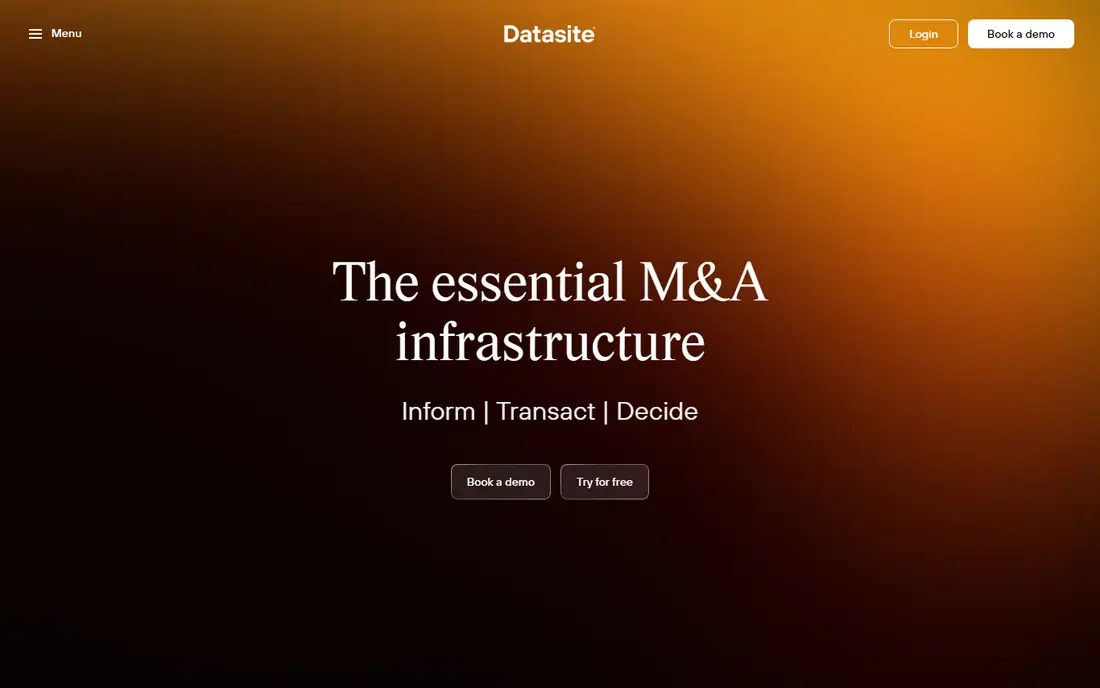 Datasite homepage
