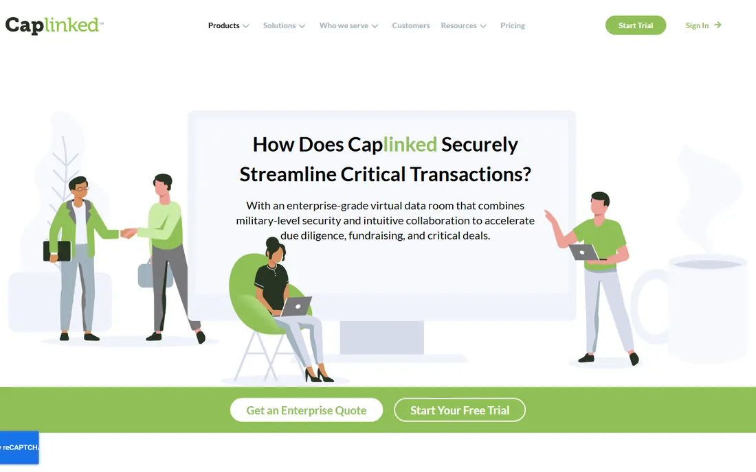 CapLinked homepage