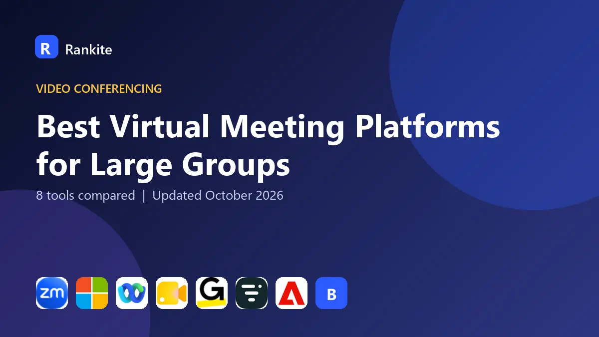 Best Virtual Meeting Platforms for Large Groups in 2026: 8 Tools Compared