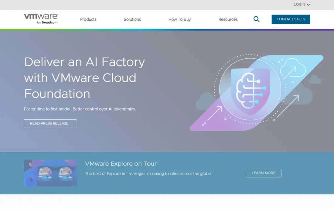 VMware vSphere homepage