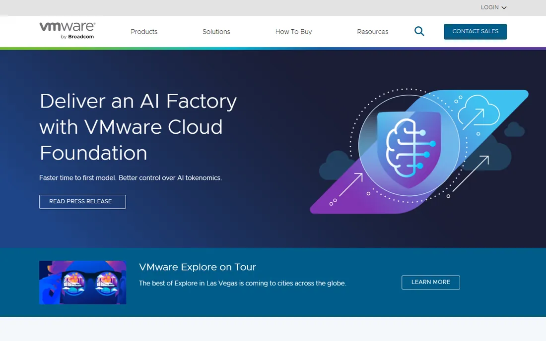 VMware Workstation Pro homepage