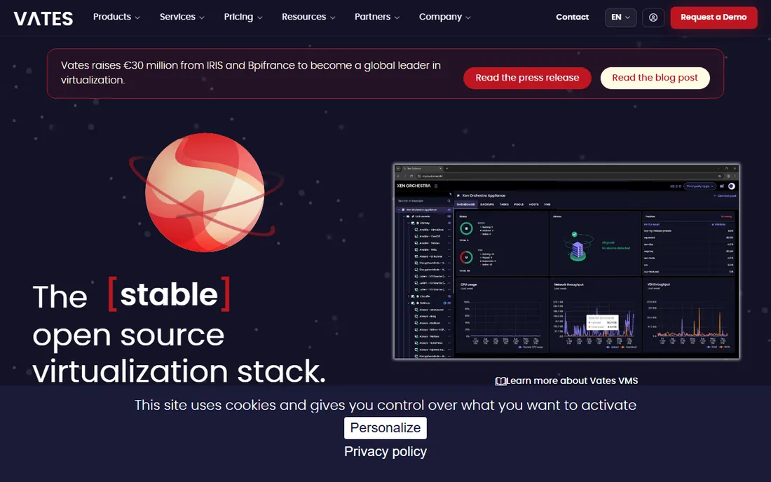 XCP-ng homepage