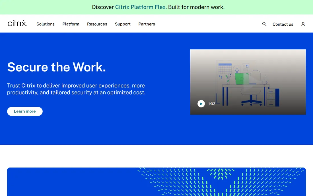 Citrix Hypervisor homepage