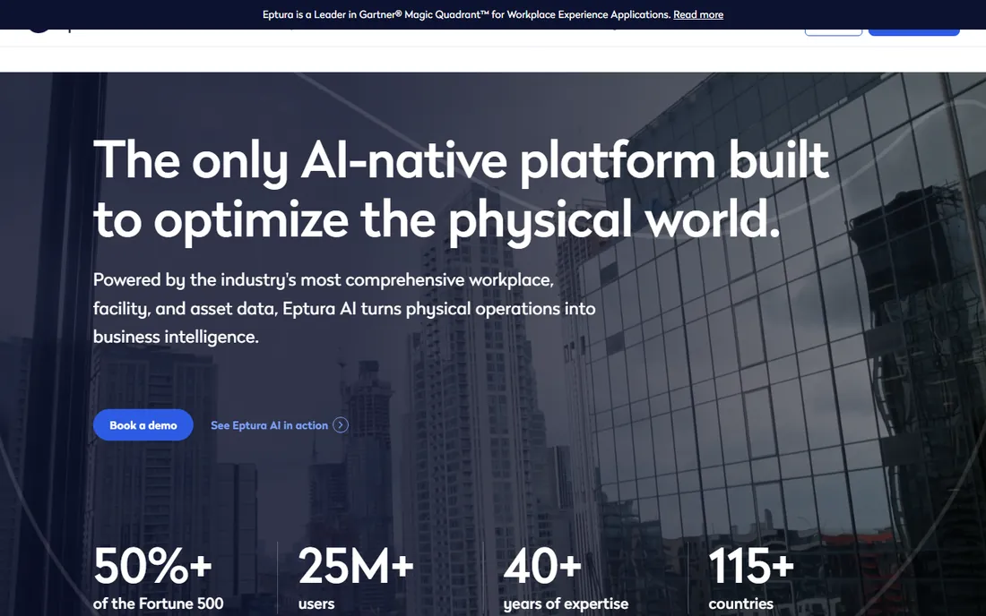 Eptura Visitor homepage