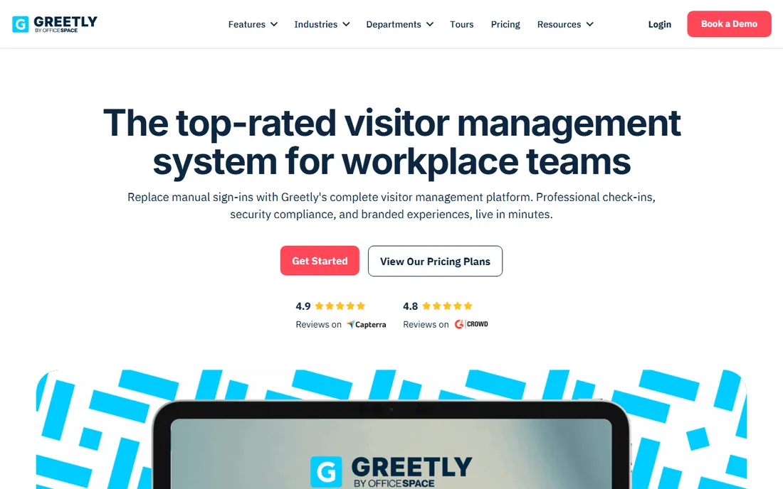Greetly homepage