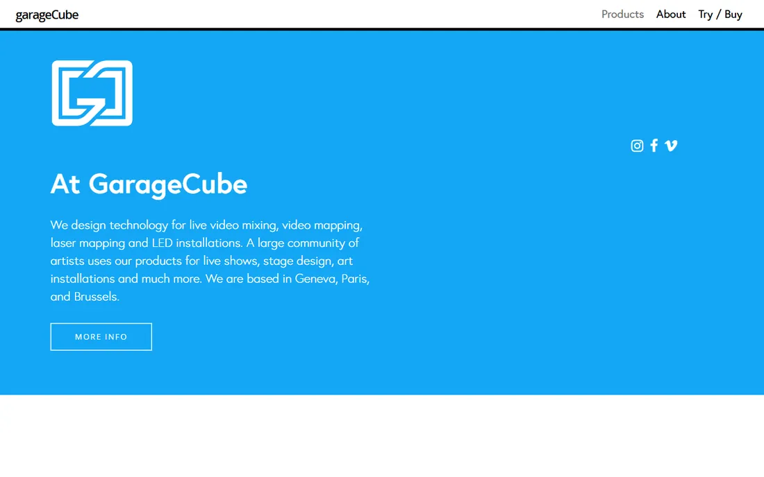 Modul8 homepage