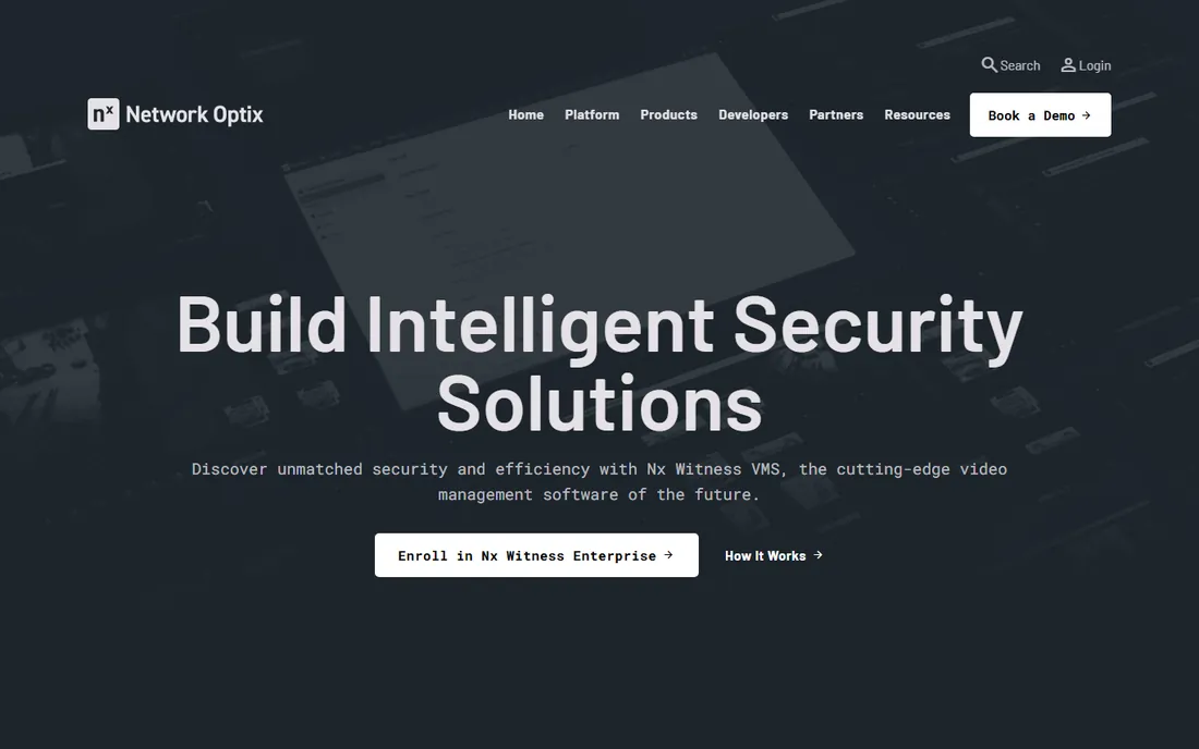 NX Witness homepage