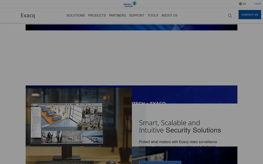 ExacqVision homepage