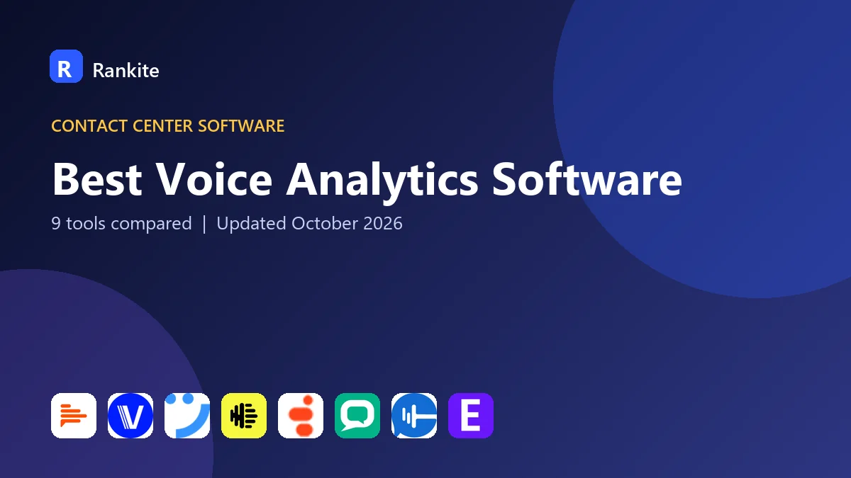 Best Voice Analytics Software in 2026: 9 Tools Compared