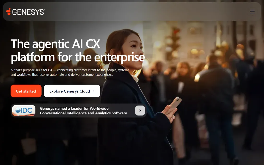 Genesys homepage