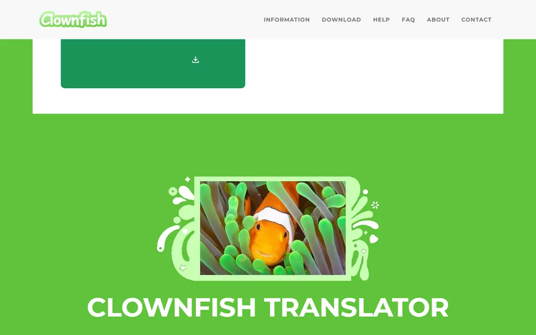 Clownfish Voice Changer homepage