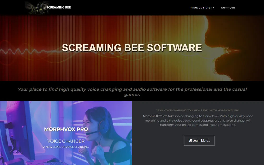MorphVOX Pro homepage