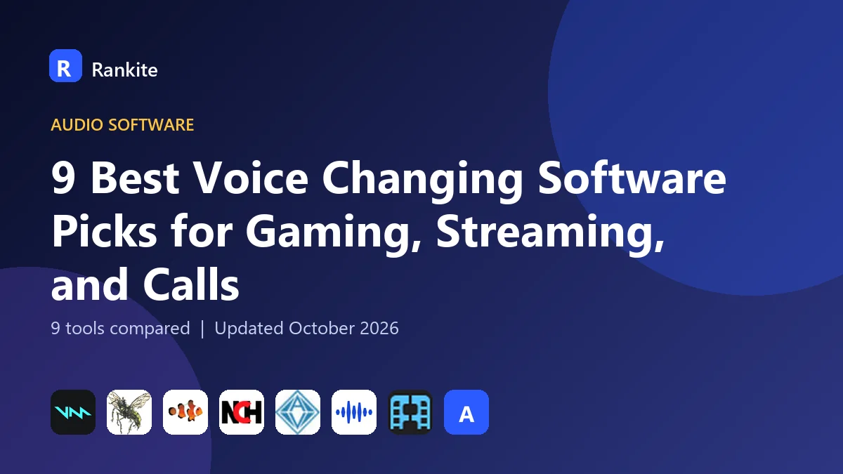 9 Best Voice Changing Software Picks for Gaming, Streaming, and Calls in 2026