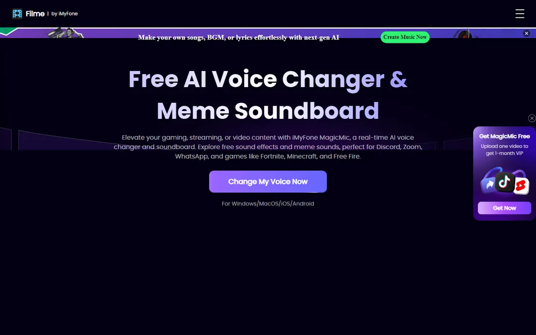 MagicMic homepage