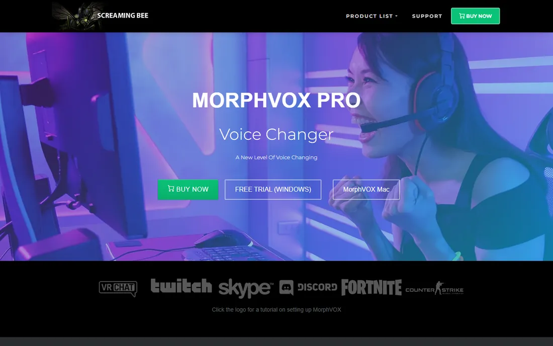 MorphVOX homepage