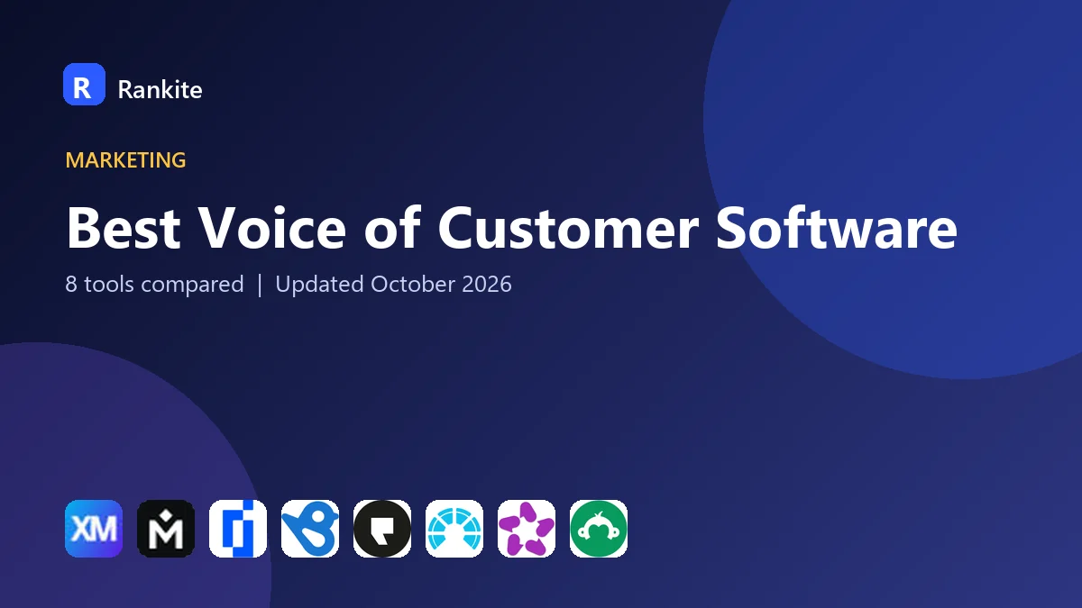 Best Voice of Customer Software in 2026: 8 Tools Compared
