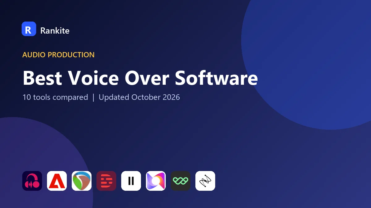 Best Voice Over Software in 2026: 10 Tools Compared