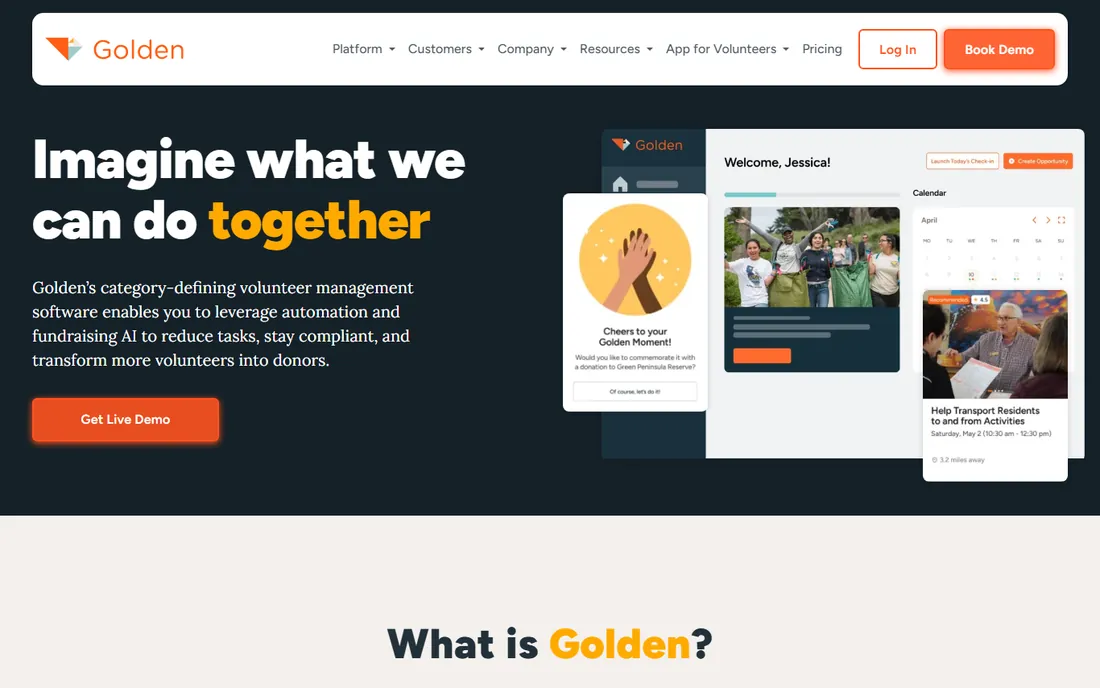 Golden homepage
