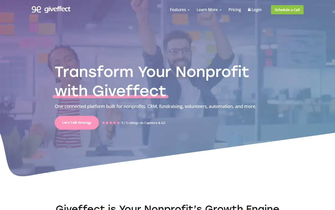 Giveffect homepage