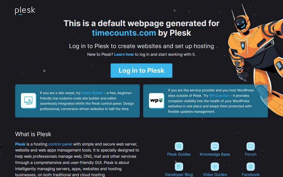 Timecounts homepage