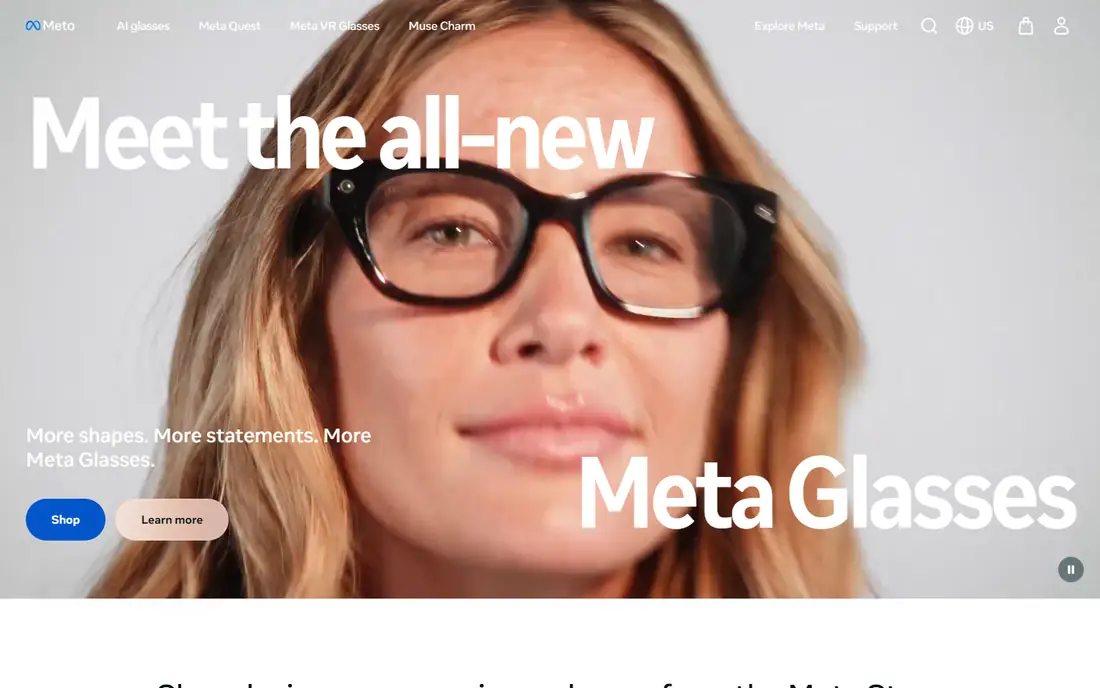 Meta homepage