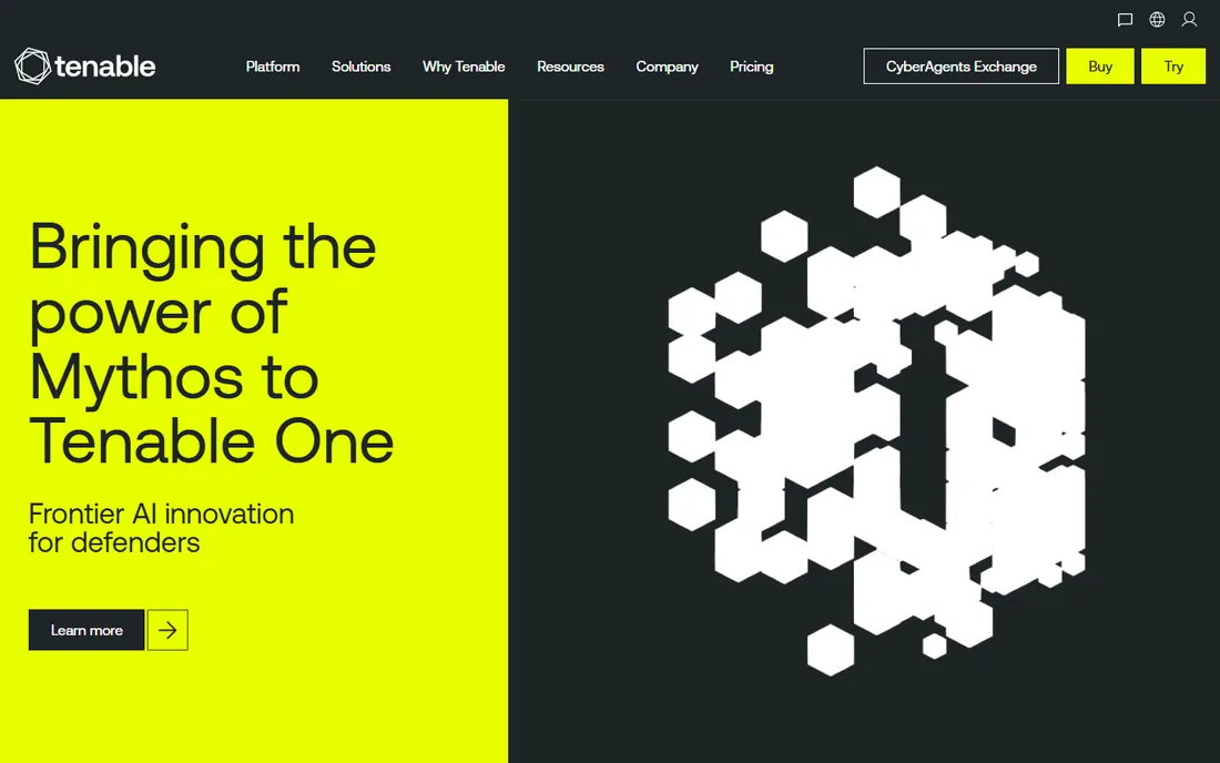 Tenable Nessus homepage