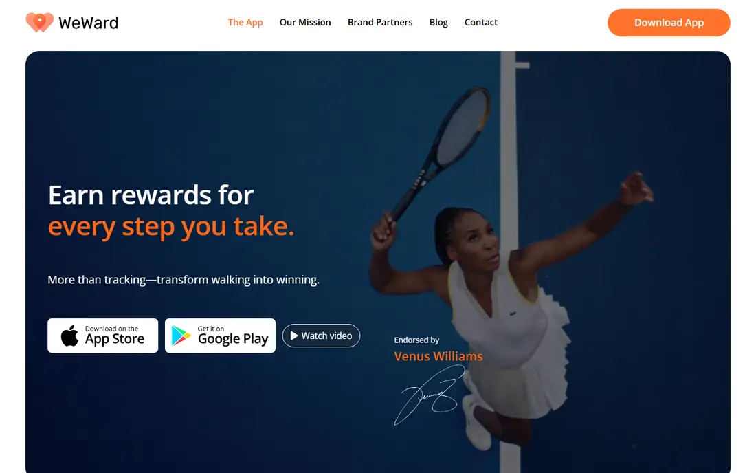 WeWard homepage