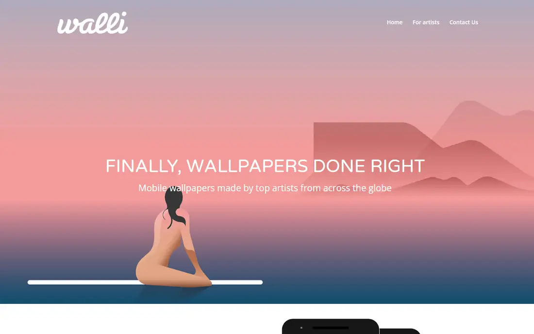 Walli homepage