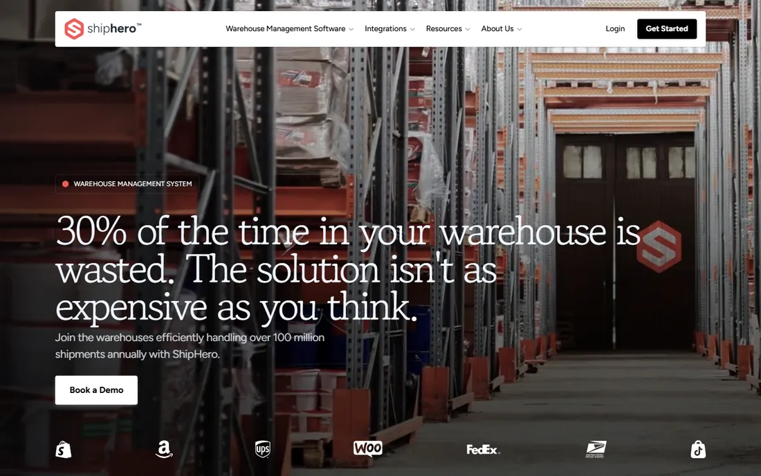 ShipHero homepage