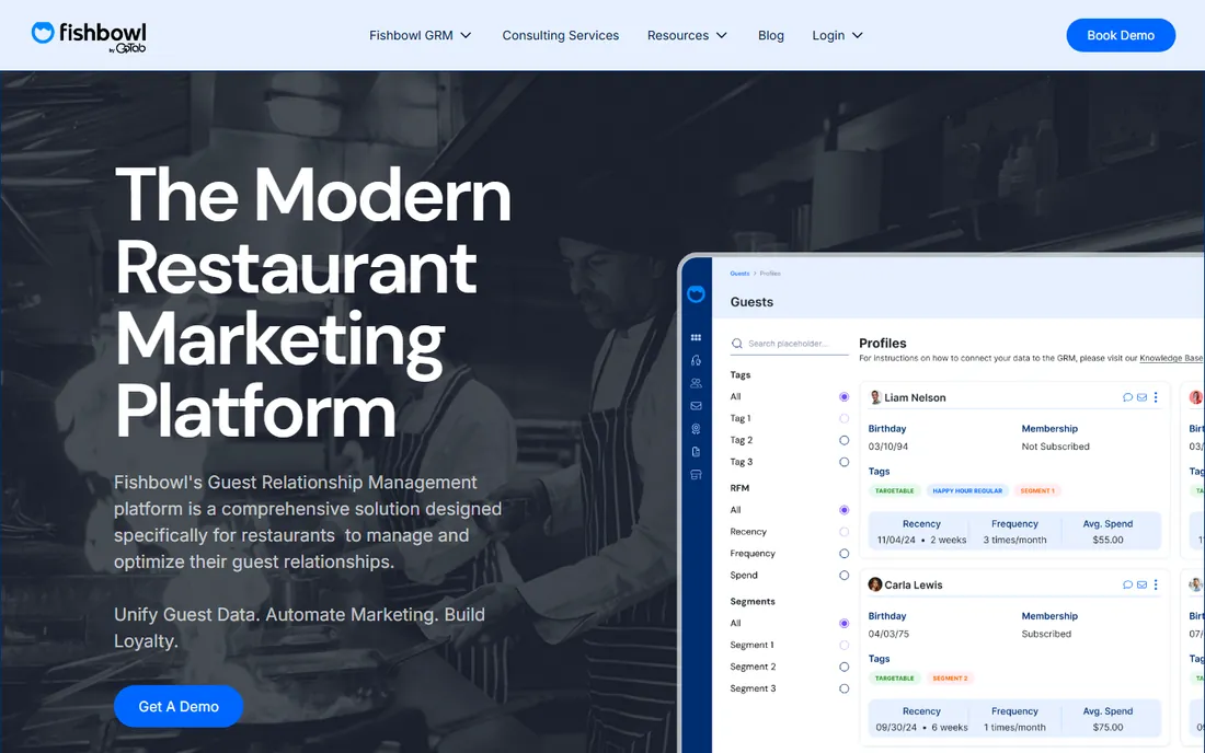 Fishbowl homepage